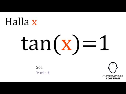 ECUACIÓN TRIGONOMÉTRICA TANGENTE tanx=1