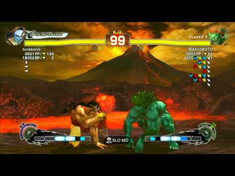 SSF4 AE: brokkenG (Claw) vs MAXGIMOTO (Blanka) - Ranked Match (720p HD)