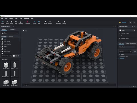 Lego set: Technic:42135-2 in Bricklink Studio