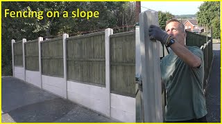 Fencing on a slope