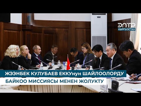 JEENBEK KULUBAEV MET WITH OSCE ELECTION OBSERVATION MISSION