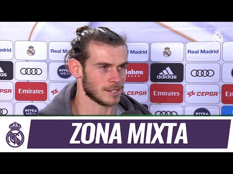 Bale y Carvajal en zona mixta tras la victoria frente al Espanyol