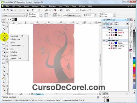 Blog CursoDeCorel com Como  funciona B Spline en  Corel  