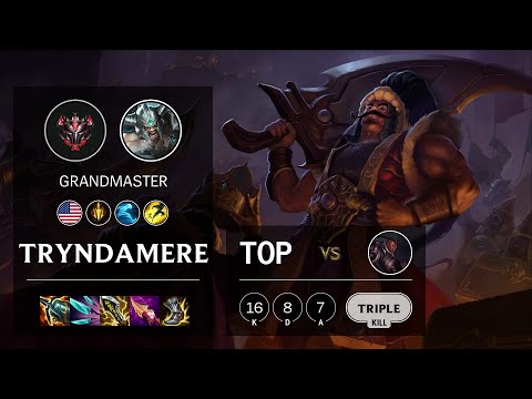 Tryndamere Top vs Lucian - NA Grandmaster Patch 11.3