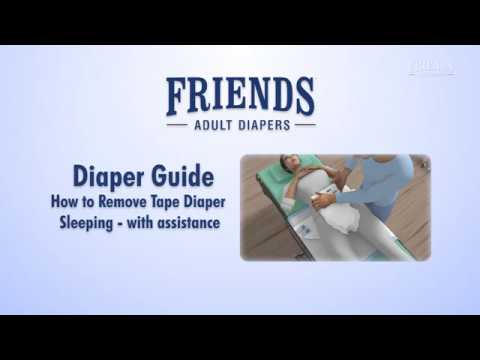 How to remove Tape Style Diapers While sleeping with assistance