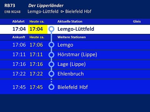 [ERB] Ansagen RB73 Lemgo - Bielefeld