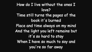 Avenged Sevenfold - So Far Away LYRICS