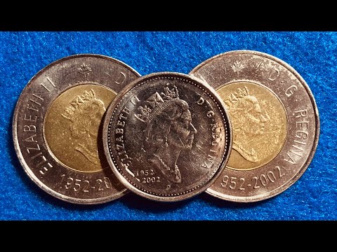 2002 Canada Quarter and Two Dollar Golden Jubilee