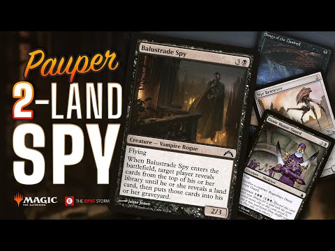 INFINITE MANA + MILL! 2-Land Spy — MTG Pauper "Oops" Balustrade Spy Combo | Magic: The Gathering