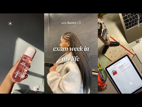 uni exam week in my life| *realistic* | South african Youtuber 