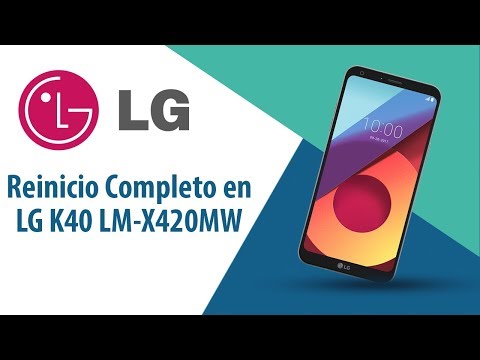 ¿Cómo hacer Reinicio Completo en LG K40 LM-X420MW?