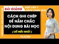 Cách ghi chép để nắm chắc nội dung bài học Ngữ văn lớp 7 Chân trời sáng tạo