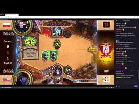 Battle of the best - Gnimsh (Mage) vs Firebat (Warlock) - match 4 - Hearthstone February 2015
