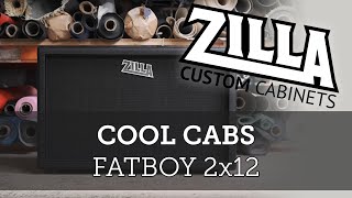 Video thumbnail for Zilla Cool Cabs. Fatboy 2x12, Black Taurus, H Cream by Zilla Cabs