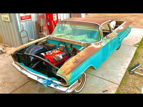 ABANDONED ‘60 El Camino gets new engine , transmission and brakes!