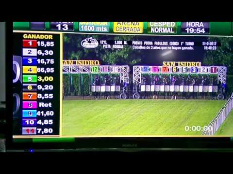 Hipodromo San Isidro accidente Arreguy. Impresionante!