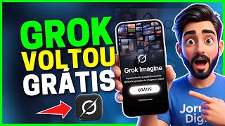🚨URGENTE! GROK VOLTOU GRÁTIS? VÍDEOS + IMAGENS de Graça