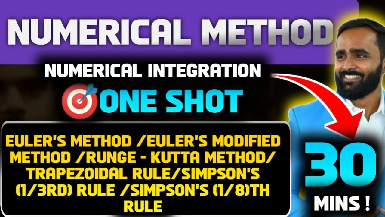 Numerical Method|NUMERICAL SOLUTION | One Shot |Engineering Mathematics|Pradeep GIRI SIR