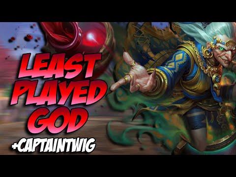 PLAYING MY LEAST EVER PLAYED GOD IN SMITE VS CAPTAINTWIG! - Masters Ranked Duel - SMITE