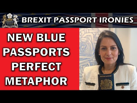 Perfect Brexit Metaphor of Blue Passports