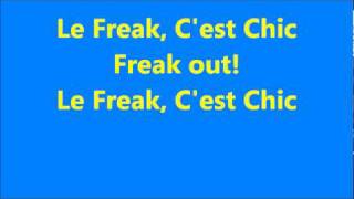 Glee Le Freak with lyrics