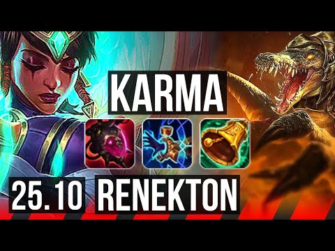 KARMA vs RENEKTON (TOP) | 9/2/27, 38k DMG | KR Master | 25.10