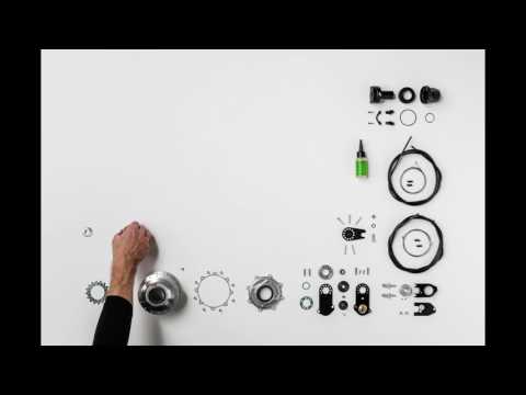 In Einzelteilen - Rohloff 14-Gang-Nabenschaltung