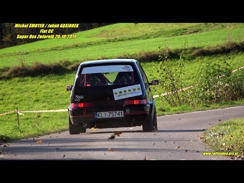 Michał SMOTER / Jakub GĄSIOREK - Fiat CC - Super Oes Zwiernik 20-10-2019