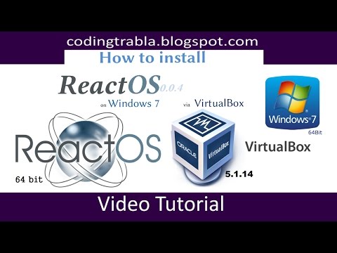 How to install ReactOS 0.4.4 on Windows 7 via VirtualBox  byVS