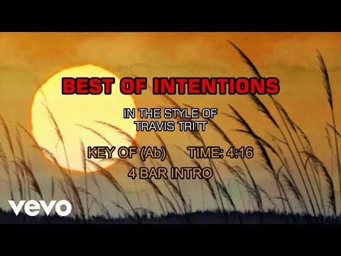 Travis Tritt - Best Of Intentions (Karaoke)