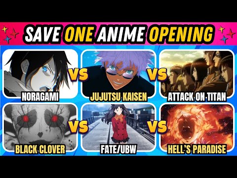 SAVE ONE ANIME OPENING 🔥 | 🌟150 LEGENDARY OPENINGS🌟  | Save One Drop Two #animeopeningquiz