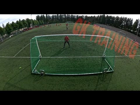 Samu Volotinen goalkeeper training at PKKU