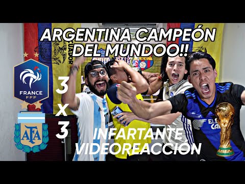 ARGENTINA VS FRANCIA (3-3) / FINAL COPA DEL MUNDO / ARGENTINA CAMPEÓN!! / REACCIONES DE AMIGOS