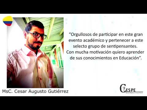 Colegas participantes en el Congreso CESPE-2020 participan de la campaña  publicitaria.