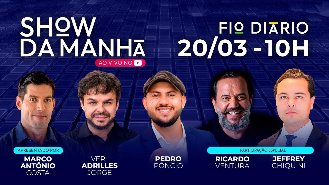 SHOW DA MANHÃ - JEFFREY CHIQUINI E RICARDO VENTURA - EXCLUSIVO: OS BASTIDORES DO STF - 20/03/2026