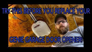 Genie Excelerator Garage door opener not working - Troubleshooting error codes