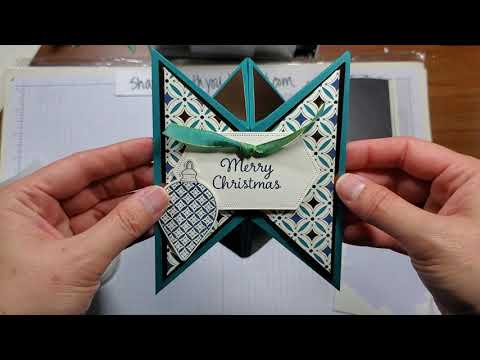 #27 VIDEO Tricorn card tutorial from half a sheet of cardstock and fits in an A2 envelope!