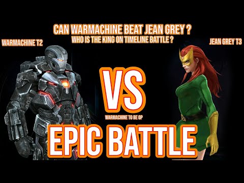 How To Beat Jean Grey T3 Just Using Warmachine ? Warmachine VS Jean Grey T3 - Marvel Future Fight