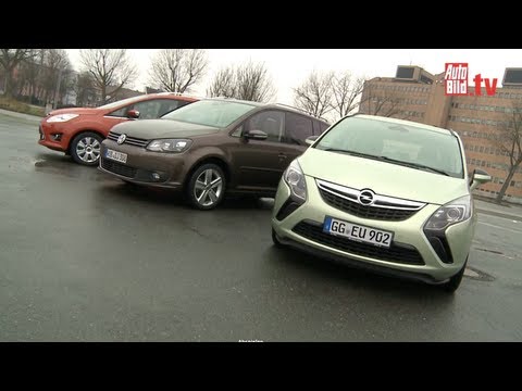VW Touran, Opel Zafira Tourer, Ford Grand C-Max - Opel van attacks Touran