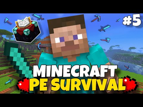 Insane Enchantment Set-Up in Minecraft PE Survival!