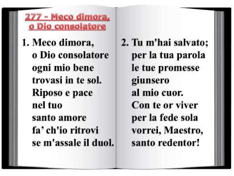 277 Meco dimora, o Dio consolatore - Innario Chiesa Cristiana Avventista del Settimo Giorno 2014