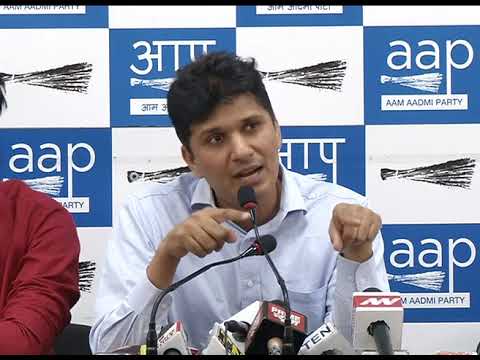 AAP Chief Spokesperson Briefs Media on Vinay Bansal PWD issue.