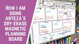 How I am Using Arteza’s Dry Erase Magnetic Planning Board