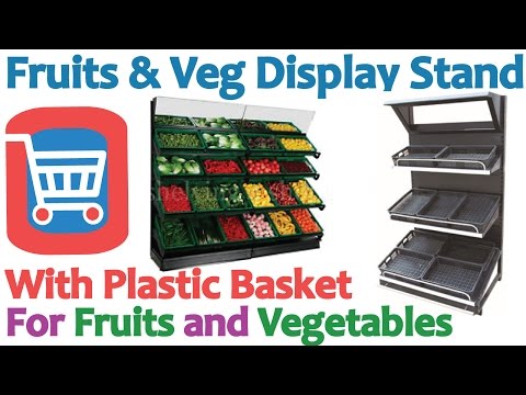 Supermarket fruits and vegetables display stand