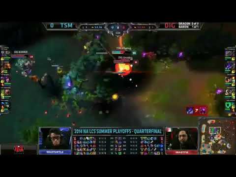 TSM Bjergsen Syndra VS Dignitas Zionspartan Nasus Game 1 Highlights   2014 NA LCS Summer Playoff HQ