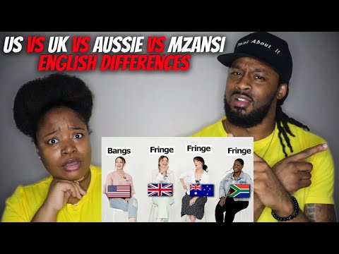 🇺🇸🇬🇧🇦🇺🇿🇦 ENGLISH Differences: US vs UK vs Australia vs South Africa (American Couple Reacts)