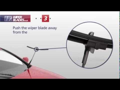 How to Remove and Fit WBTR-2 Aerowiper Side Pin Flat Wiper Blades