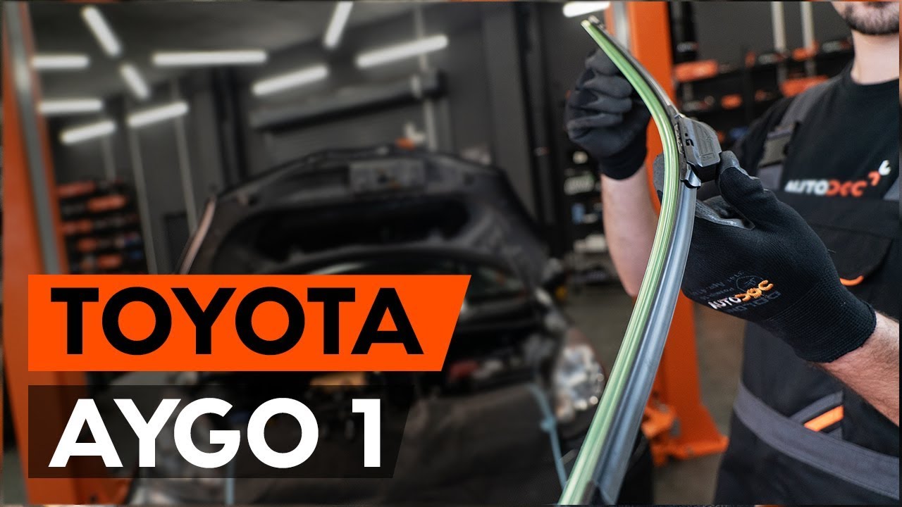 Kuidas vahetada Toyota Aygo AB1 taga-klaasipuhastite – õpetus