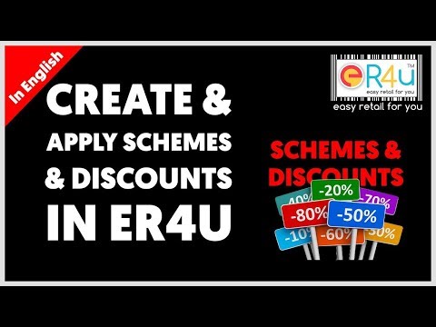 How to create New Schemes & Discounts