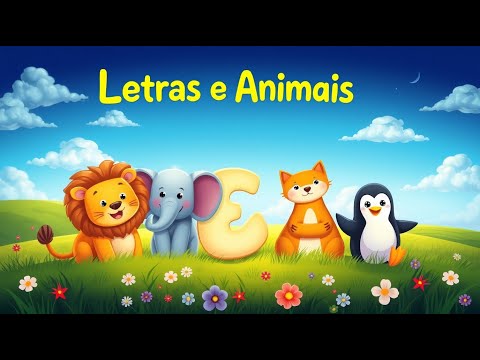 🎵🐾 A Aventura do Alfabeto | Aprendendo as Letras com os Animais 🐝🦁 | Música Infantil Educativa